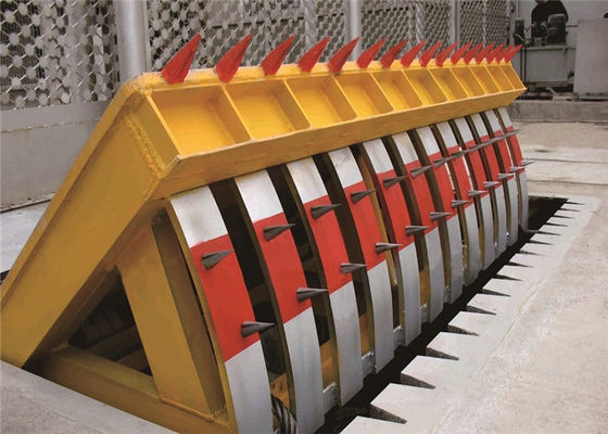 حاجز طريق هيدروليكي منخفض الضوضاء مع تحميل محور 70 طن والتحكم PLC لرفع الرصيف عالي الأمان