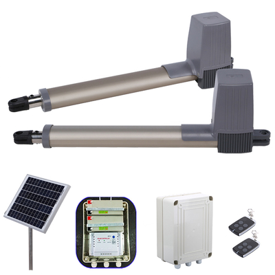 Stop Block Automatic Swing Gate Operator Wifi Control Solar Kit. مجموعة الطاقة الشمسية
