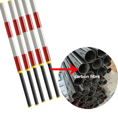 بوابة حاجز وقوف السيارات قابلة للتخصيص بطول 1m إلى 4m و 36mm إلى 50mm ذراع ثقب ألياف الكربون