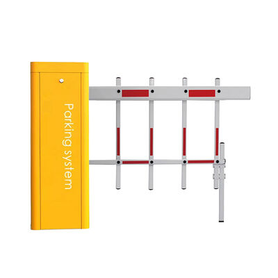 بوابة حاجز ذراع الرافعة الأوتوماتيكية مع صفيحة فولاذية مدلفنة على البارد بسمك 1.5 مم، مزود طاقة DC24V وقدرة مقدرة 160 واط لأنظمة مواقف السيارات