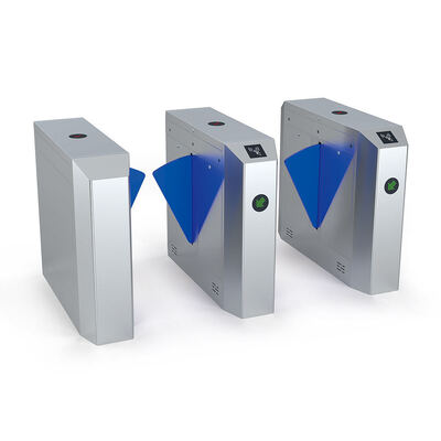 بوابة سرعة من الفولاذ المقاوم للصدأ 304 مع ذراع بطول 27 سم وتحكم ثنائي الاتجاه لإدارة الحشود