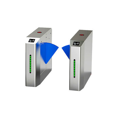 بوابة حاجز رفرف ببصمة الإصبع والتعرف على الوجه RFID بمعدل تدفق 30 شخصًا/دقيقة لمراكز اللياقة البدنية