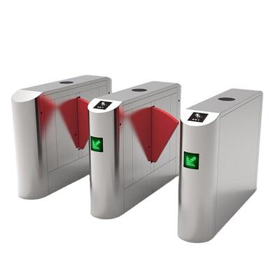 بوابة سرعة مزودة بمؤشر ضوئي LED مع نظام إنذار وبوابة حاجز رفرف من رغوة البولي يوريثان