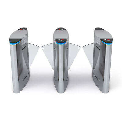 بوابة حاجز دوار من الفولاذ المقاوم للصدأ 304 مع محرك BLDC وطاقة 40 واط لباب الدخول الدوار للتحكم في الوصول