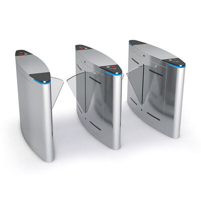 بوابة حاجز رفرف قابلة للسحب بمحرك BLDC عالي السرعة مع فتح 0.5 ثانية وخزانة من الفولاذ المقاوم للصدأ 304