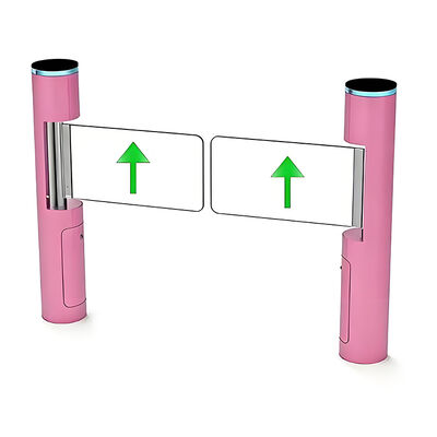 168mm قطر أسطوانة سوينغ تورتنستيل بوابة مع DC محرك بدون فرشاة ومراقبة الوصول ثنائية الاتجاه