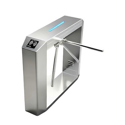 304 فولاذ المقاوم للصدأ بوابة محول ثلاثي الأقدام مع مرور ثنائي الاتجاه وطول ذراع 510 مم لمراقبة الوصول الآمنة