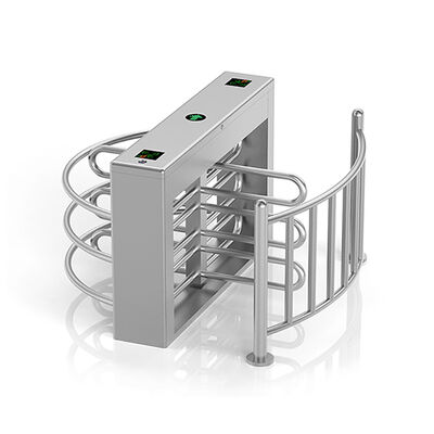 قارئ بصمات الأصابع 304 الفولاذ المقاوم للصدأ ثنائي الاتجاه نصف ارتفاع الدوار الحاجز ارتفاع الخصر