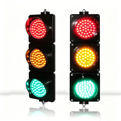 إشارة مرور LED مقاومة للماء من البولي كربونات بقطر 100 مم IP65 لمواقف السيارات والطرق