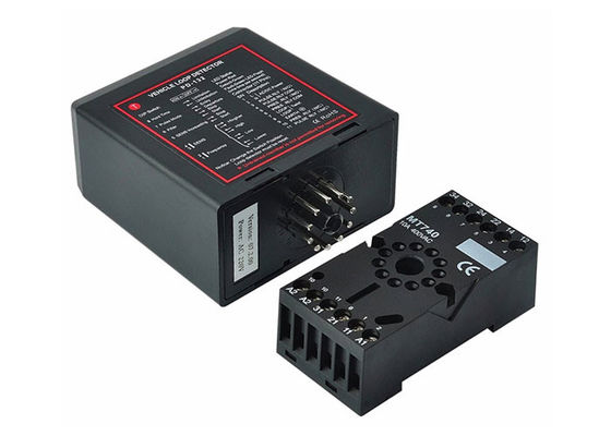 كاشف حلقة المركبات مع 20 كيلو هرتز إلى 170 كيلو هرتز نطاق التردد 100ms وقت رد الفعل و 240V / 5A إرسالات الخروج لبوابات السيارات ومراقبة الوصول إلى مواقف السيارات RFID