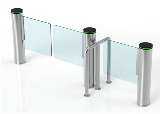 Fast Lane Cylindrical 168mm Pedestrian Swing Gate إغلاق ذاتي
