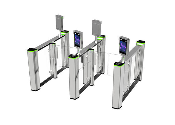 بوابة سرعة رفرف من سبائك الألومنيوم RS485 مع أكريليك 0.4 ثانية للتحكم في الوصول للمشاة
