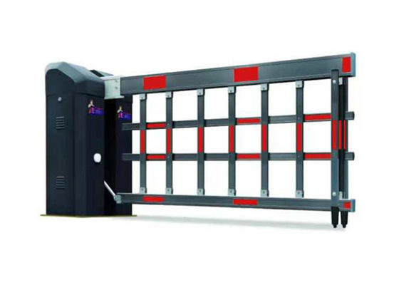 بوابة حاجز أوتوماتيكية من الألومنيوم بقدرة 250 واط وذراع بطول 6 أمتار بتصنيف IP44 لأمن مواقف السيارات