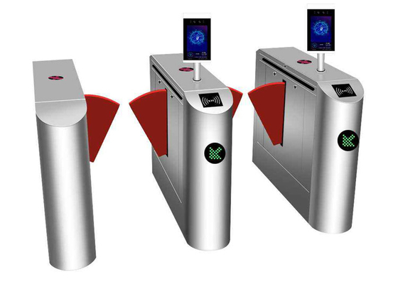 27cm Arm BLDC Motor Flap Turnstile Gate 316 الفولاذ المقاوم للصدأ