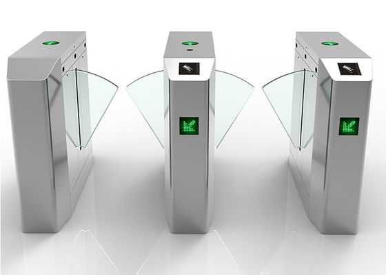 DC 24V المحرك SS304 ارتفاع الخصر بوابة الحاجز الفلاب مع وظيفة التحقق الذاتي خطأ