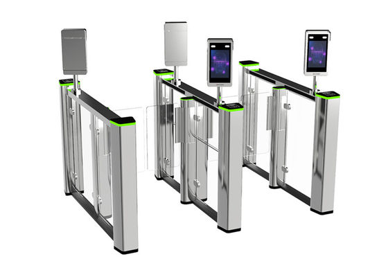 بوابة دوارة للتحكم في حركة المشاة مزودة بمؤشر LED RGB IP44 وارتفاع 1060 مم