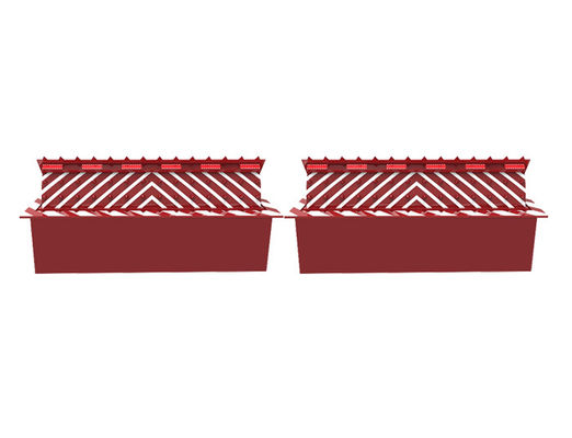 حاجز طريق هيدروليكي بضغط مرور 120 طن مع تحكم عن بعد 50-100 متر ولوح علوي بسمك 16 مم حاجز طريق مضاد للإرهاب