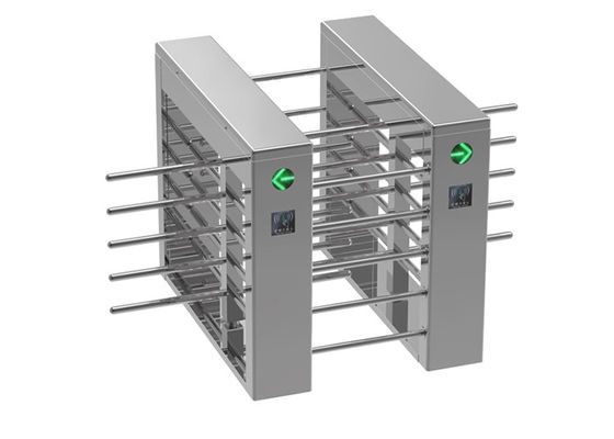 بوابة دوارة نصف ارتفاع من الفولاذ المقاوم للصدأ SUS304 مع طاقة 30 واط وزمن استجابة 0.2 ثانية لتأمين مرور المشاة