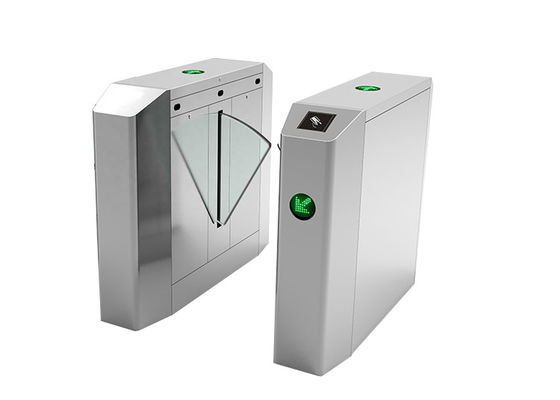 بوابة حاجز رفرف قابلة للسحب من الفولاذ المقاوم للصدأ SS304 ثنائية الاتجاه حاصلة على تصنيف IP44 للتحكم الآمن في الوصول