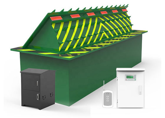 إمدادات الكهرباء 380 فولت الحاجز الهيدروليكي للطريق مع اللون المقاوم للصدأ وحماية IP68