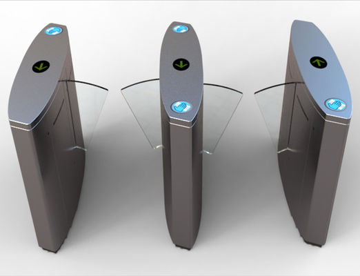 DC24V SS304 السرعة العالية 0.2S بوابة حاجز الفلف مع RS485 و حاجز الفلاف القابل للإنزال